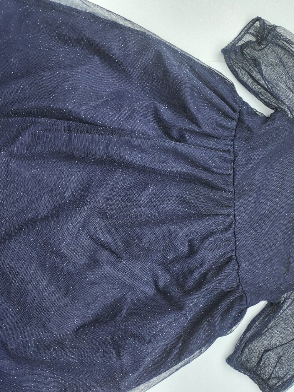 H&M navy glitter tulle party dress